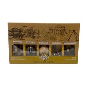 Project Genius Curated Collection Gift Set 5 Premium Wood and‎ Metal Puzzles 3D